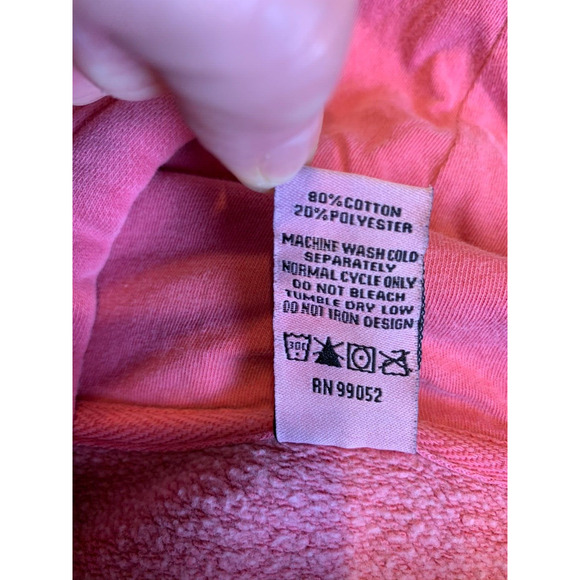 INDEPENDENT Trading Company Pink Fleece Am I Dreaming ? Hooded Hoodie Size M - Picture 9 of 13